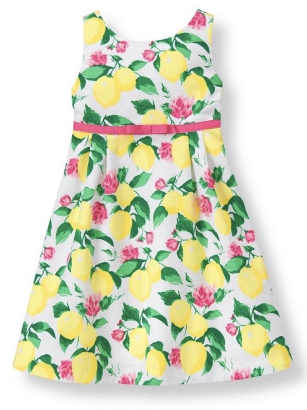 Janie and Jack Lemon Pique Dress Size 6